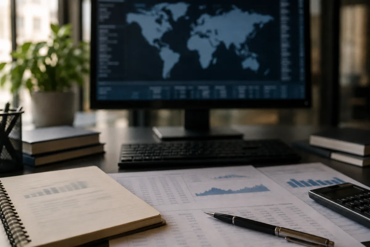 Global Treasury bond demand shown through neutral finance workspace
