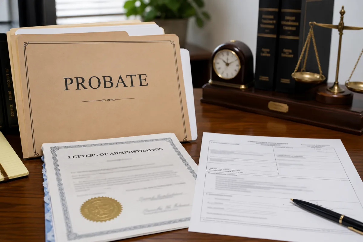 Personal representative probate paperwork