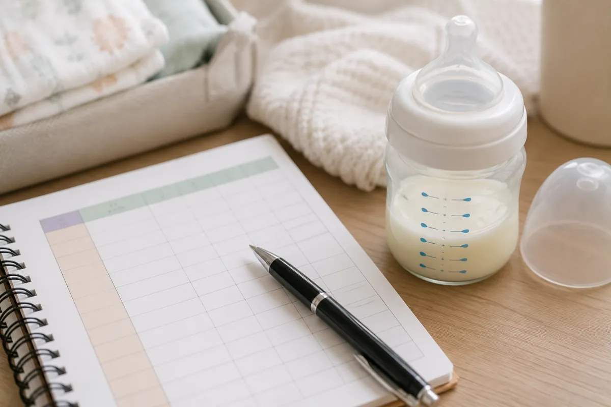 newborn hiccup feeding log