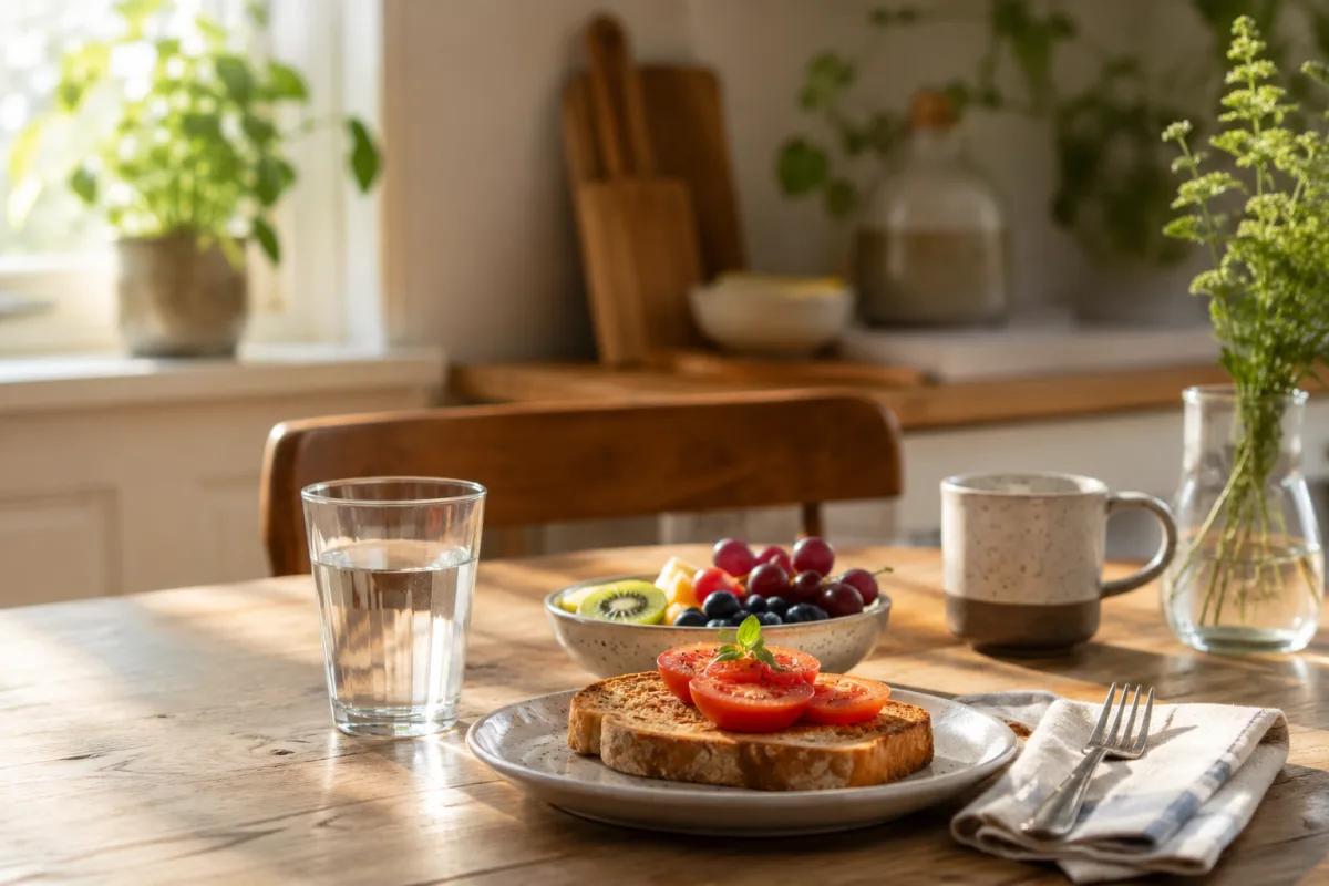 Slow morning light routine