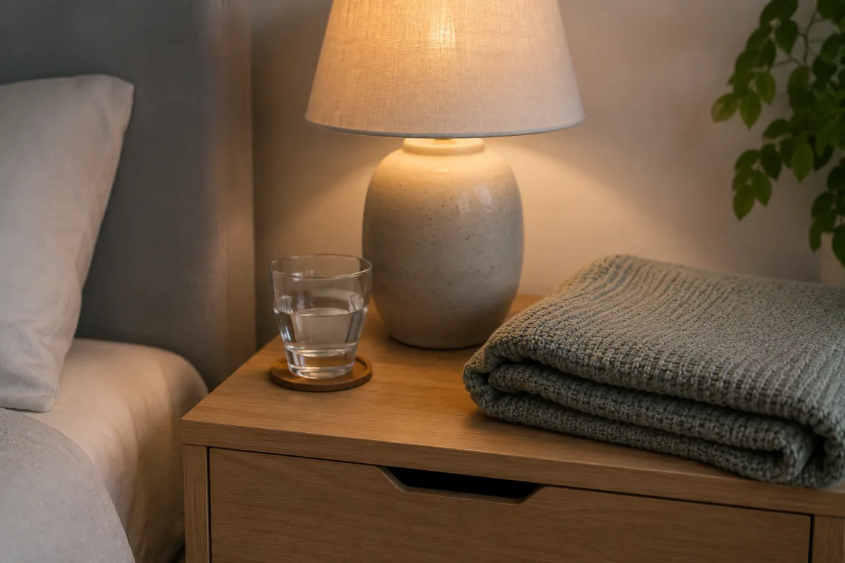 tidy bedroom mental calm