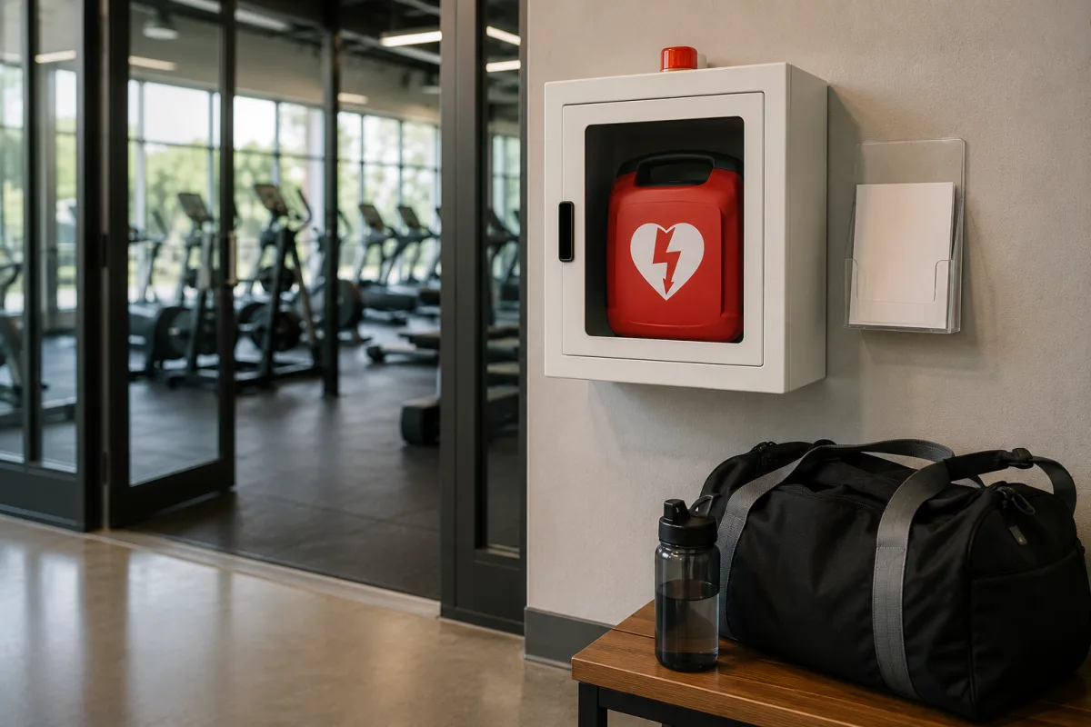 AED at public sports facility
