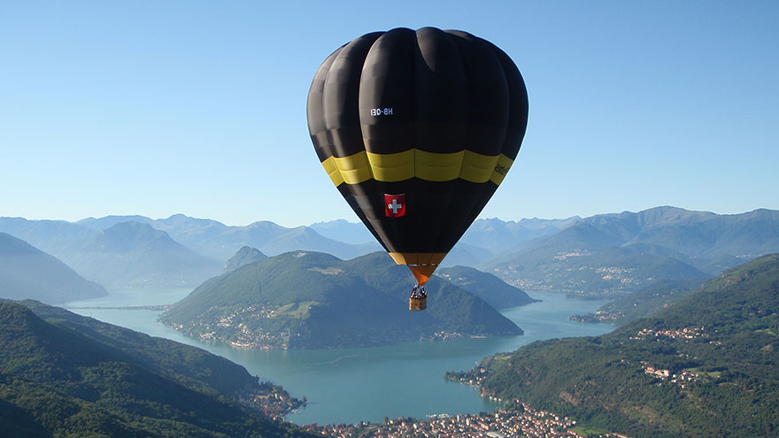 Air Ballooning in Lugano