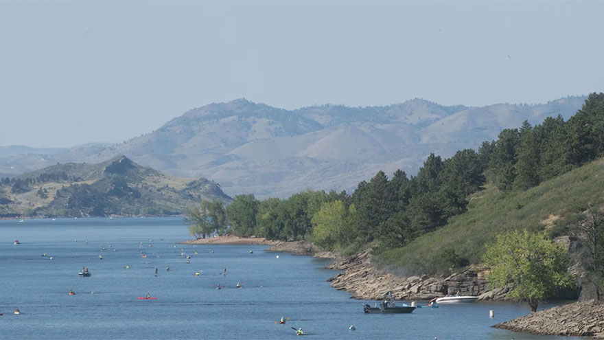 Camping at Carter Lake Reservoir