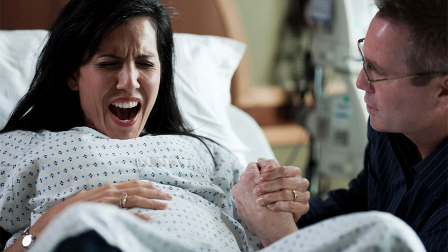 Panicky Woman During Labor