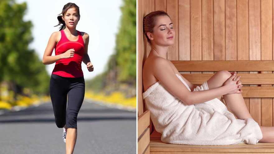Heart Rate Between Running and a Sauna